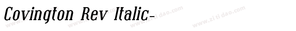 Covington Rev Italic字体转换